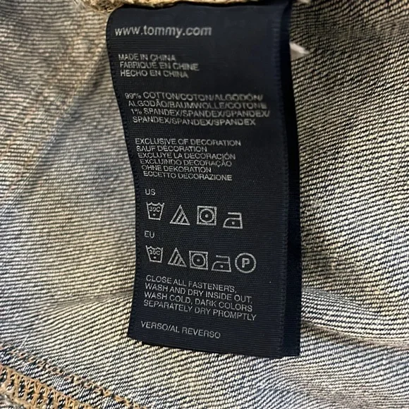 Tommy Hilfiger Distressed Jean Jacket - Picture 4 of 5